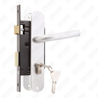 Zestaw zamków do drzwi o wysokim poziomie bezpieczeństwa z otworem na cylinder zapadkowy Zestaw zamków Uchwyt zamka w obudowie zamka (114)