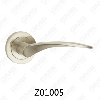 Aluminiowa klamka ze stopu cynku ze stopu cynku z okrągłą rozetą (Z01005)