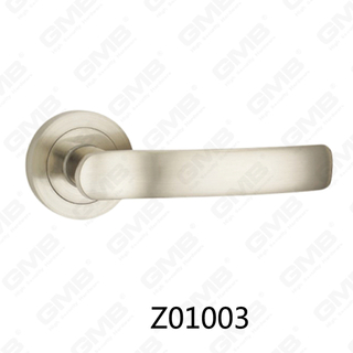 Aluminiowa klamka ze stopu cynku ze stopu cynku z okrągłą rozetą (Z01003)