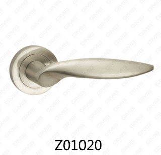 Aluminiowa klamka ze stopu cynku ze stopu cynku z okrągłą rozetą (Z01020)