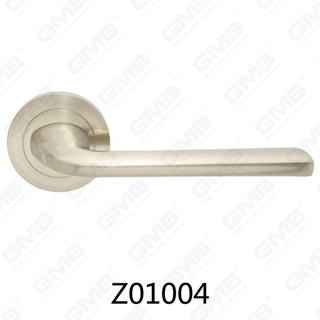 Aluminiowa klamka ze stopu cynku ze stopu cynku z okrągłą rozetą (Z01004)