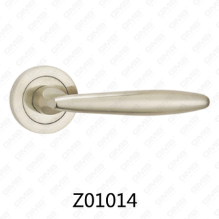 Aluminiowa klamka ze stopu cynku ze stopu cynku z okrągłą rozetą (Z01014)