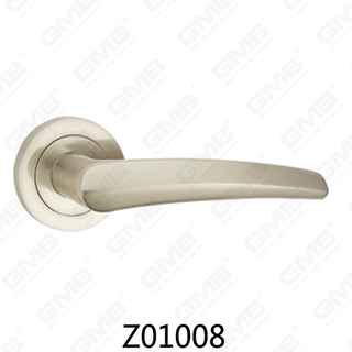 Aluminiowa klamka ze stopu cynku ze stopu cynku z okrągłą rozetą (Z01008)