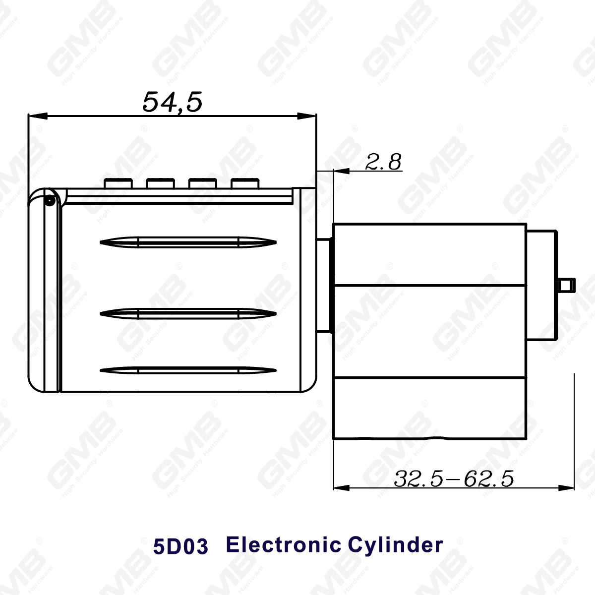 Wysokie bezpieczeństwo wielopoziomowe sposoby IP66 Hasło odcisku palca Bezkluczykowy Wi-Fi Digital Regulowany profil modułowy Tuya/TT Smart Electronic Door Block Cylinder (5d03)
