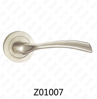 Aluminiowa klamka ze stopu cynku ze stopu cynku z okrągłą rozetą (Z01007)