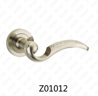 Aluminiowa klamka ze stopu cynku ze stopu cynku z okrągłą rozetą (Z01012)