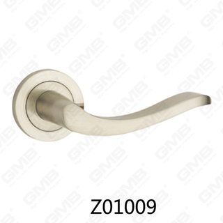 Aluminiowa klamka ze stopu cynku ze stopu cynku z okrągłą rozetą (Z01009)
