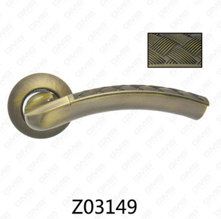 Aluminiowa klamka ze stopu cynku ze stopu cynku z okrągłą rozetą (Z02149)