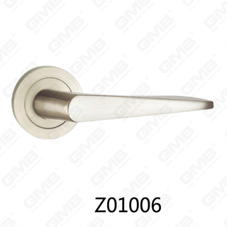Aluminiowa klamka ze stopu cynku ze stopu cynku z okrągłą rozetą (Z01006)