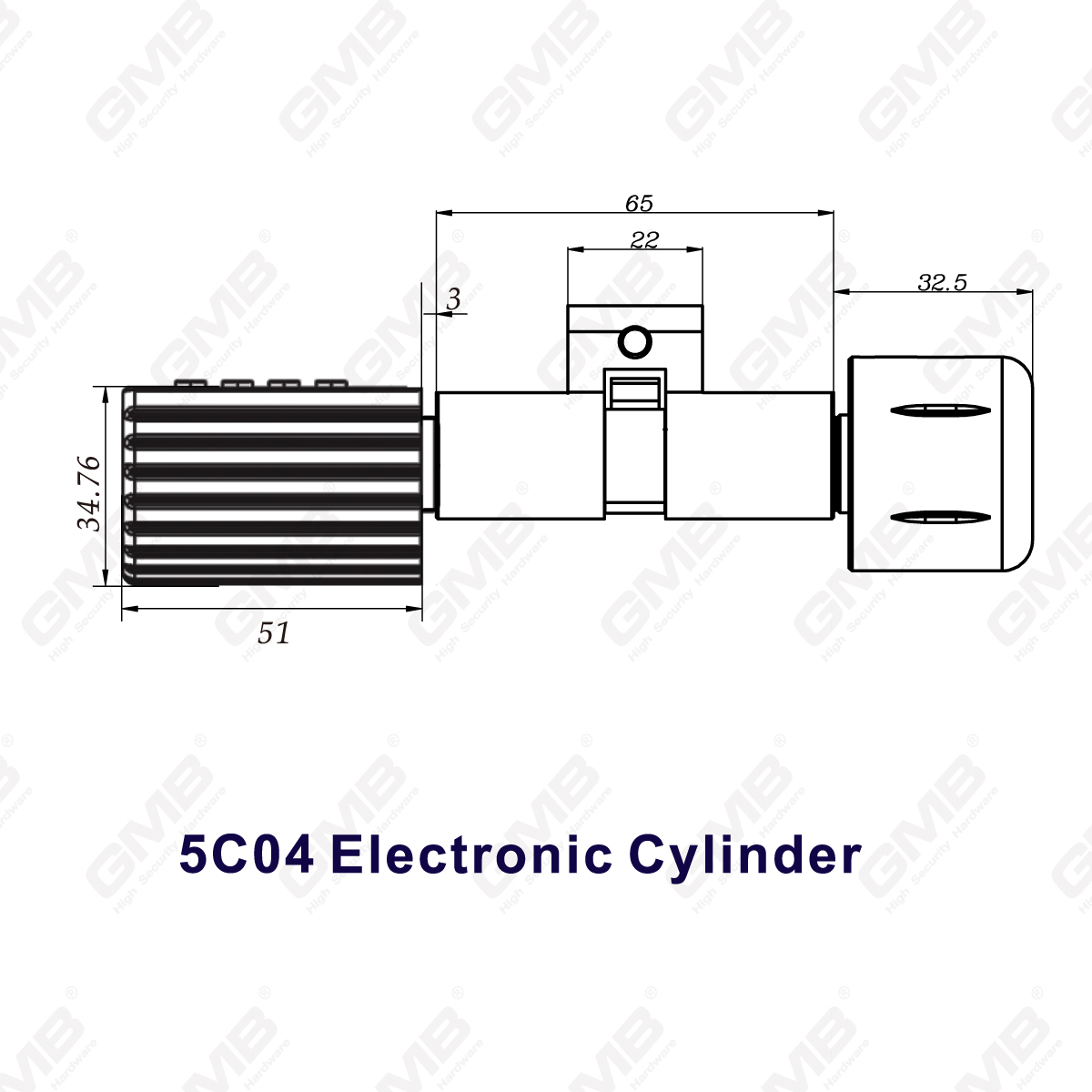 Wysokie bezpieczeństwo wielopoziomujące sposoby IP66 Hasło odcisków palców Bezkluczykowy inteligentny elektroniczny cylinder zamka elektronicznego (5C04)